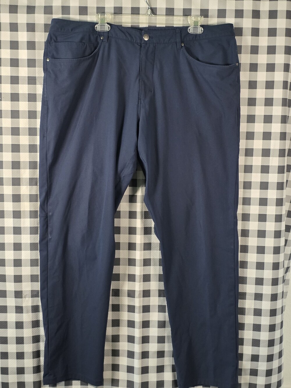 Lululemon Men’s Commission Pants Size 40x30 Navy Blue Stretch Straight Leg Golf